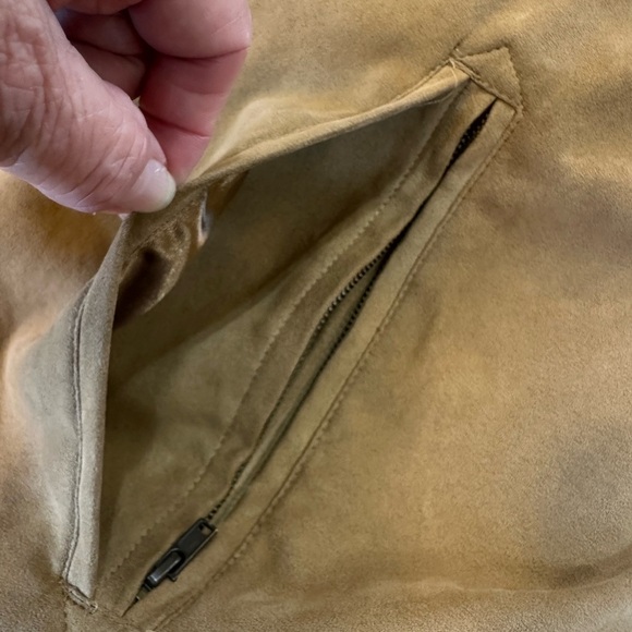 WEATHER REPORT Men’s Brown Collared Zip Up Jacket 2 Double Pockets Size Large - Picture 7 of 16